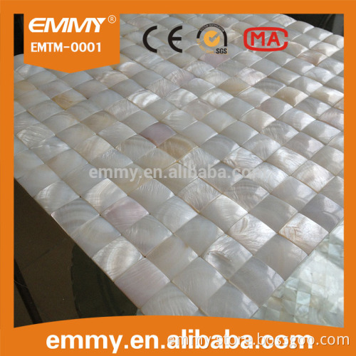 hotel decoration convex nature color material mother of pearls shell mosaic wall tiles